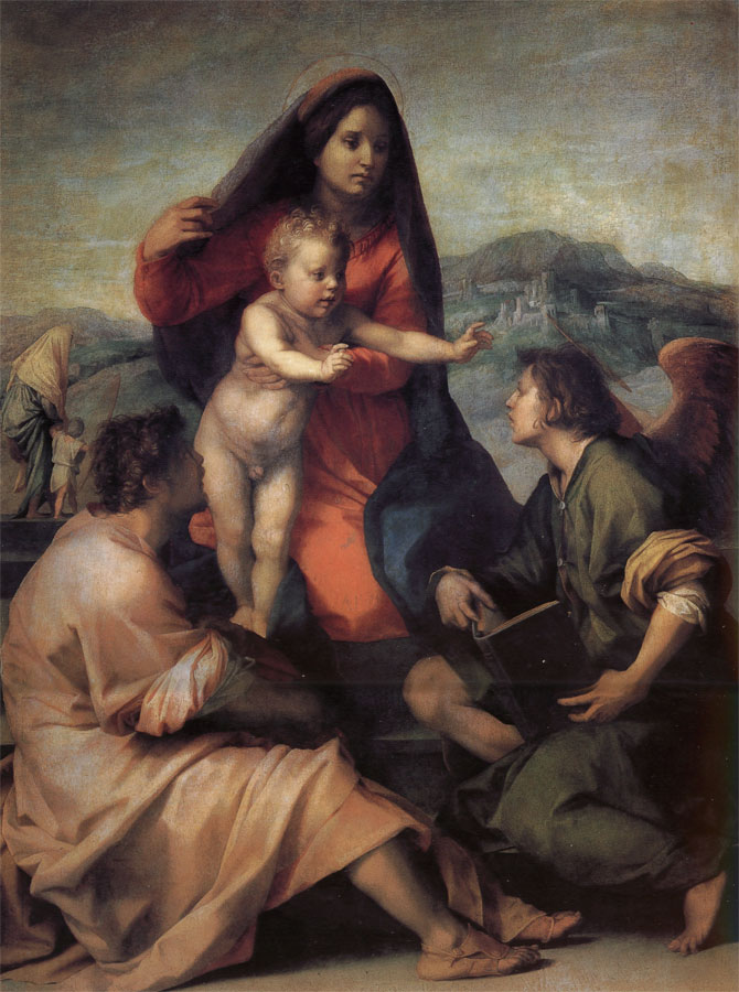 Andrea del Sarto Holy Family with Angels